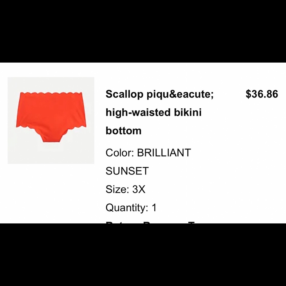 NWT J. Crew bikini bottom